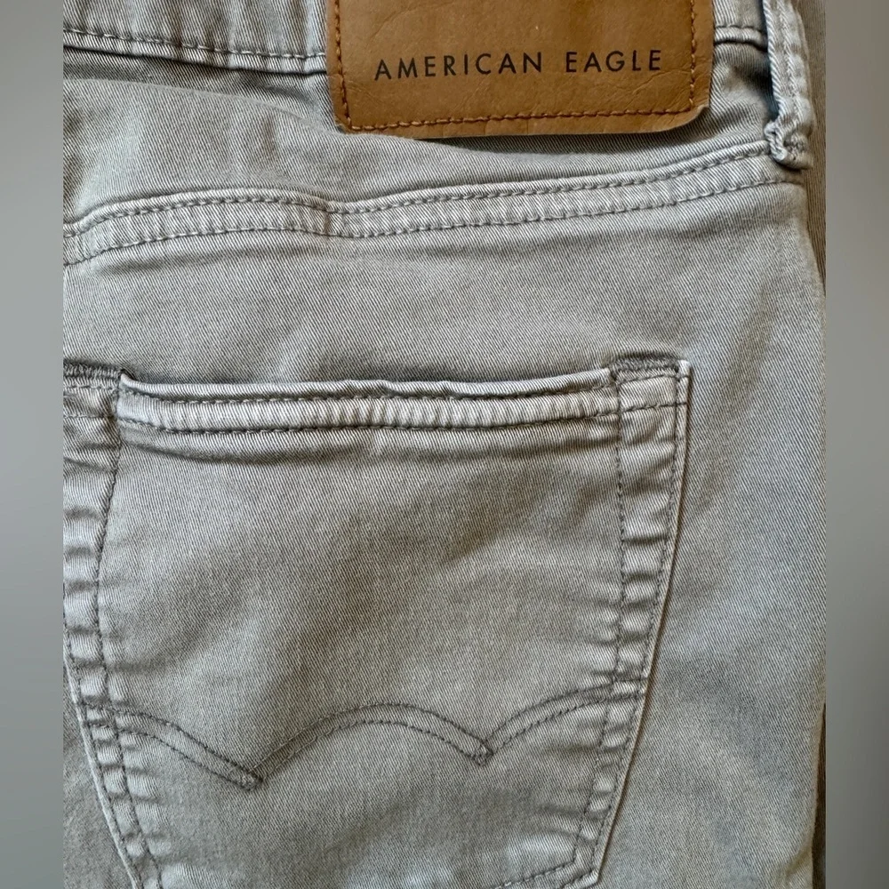 Men's AMERICAN EAGLE GRAY Jeans skinny FLEX PANTS JEANS 30 x34